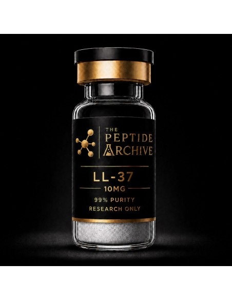 LL-37 immune research peptide vial supplied by The Peptide Archive