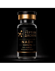 NAD+ cellular health research compound vial supplied by The Peptide Archive