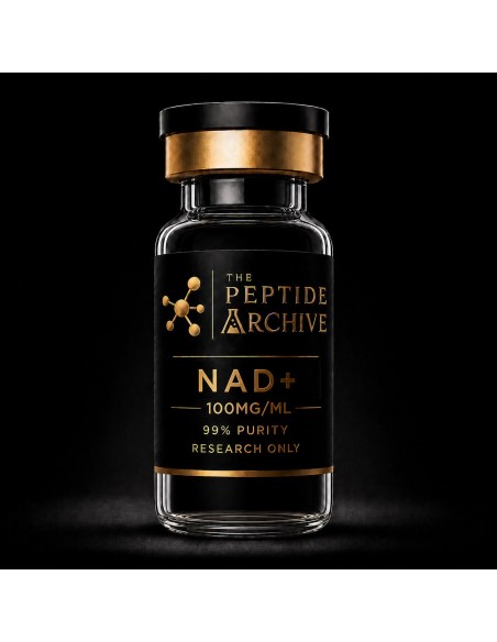 NAD+ cellular health research compound vial supplied by The Peptide Archive