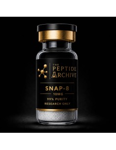 Snap-8 research peptide vial supplied by The Peptide Archive