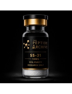 SS-31 mitochondrial research peptide vial supplied by The Peptide Archive