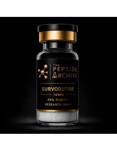 Survodutide metabolic research peptide vial supplied by The Peptide Archive