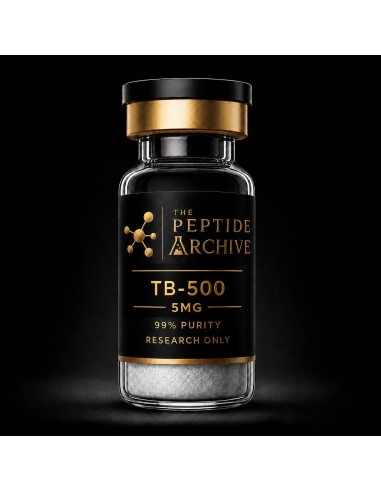 TB-500 regenerative research peptide vial supplied by The Peptide Archive