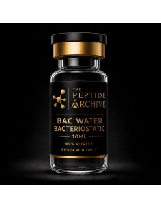 BAC Water research peptide vial supplied by The Peptide Archive