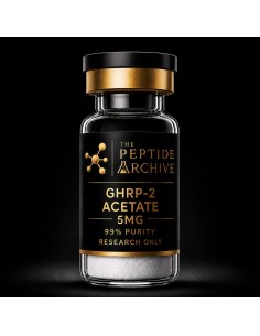GHRP-2 Acetate growth hormone research peptide vial supplied by The Peptide Archive